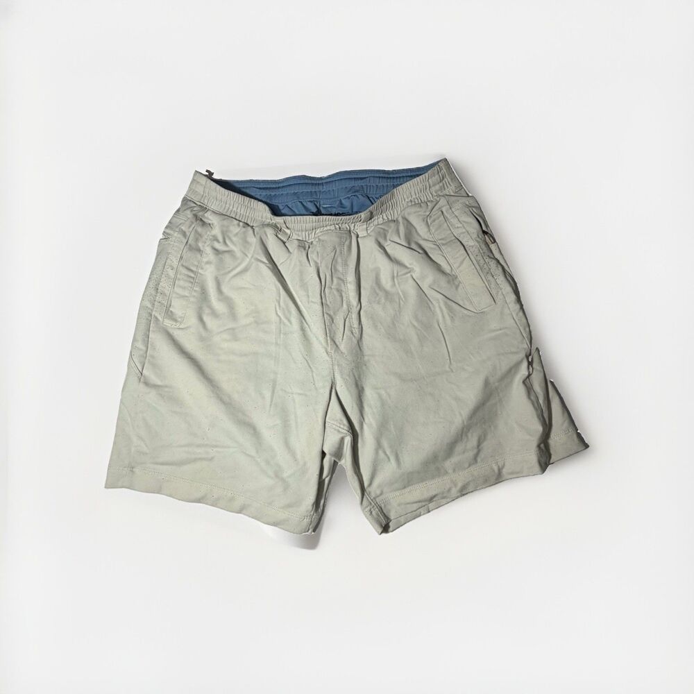 Birddogs Mens Lined Gym Shorts XL White Built In Liner Athletic Workout